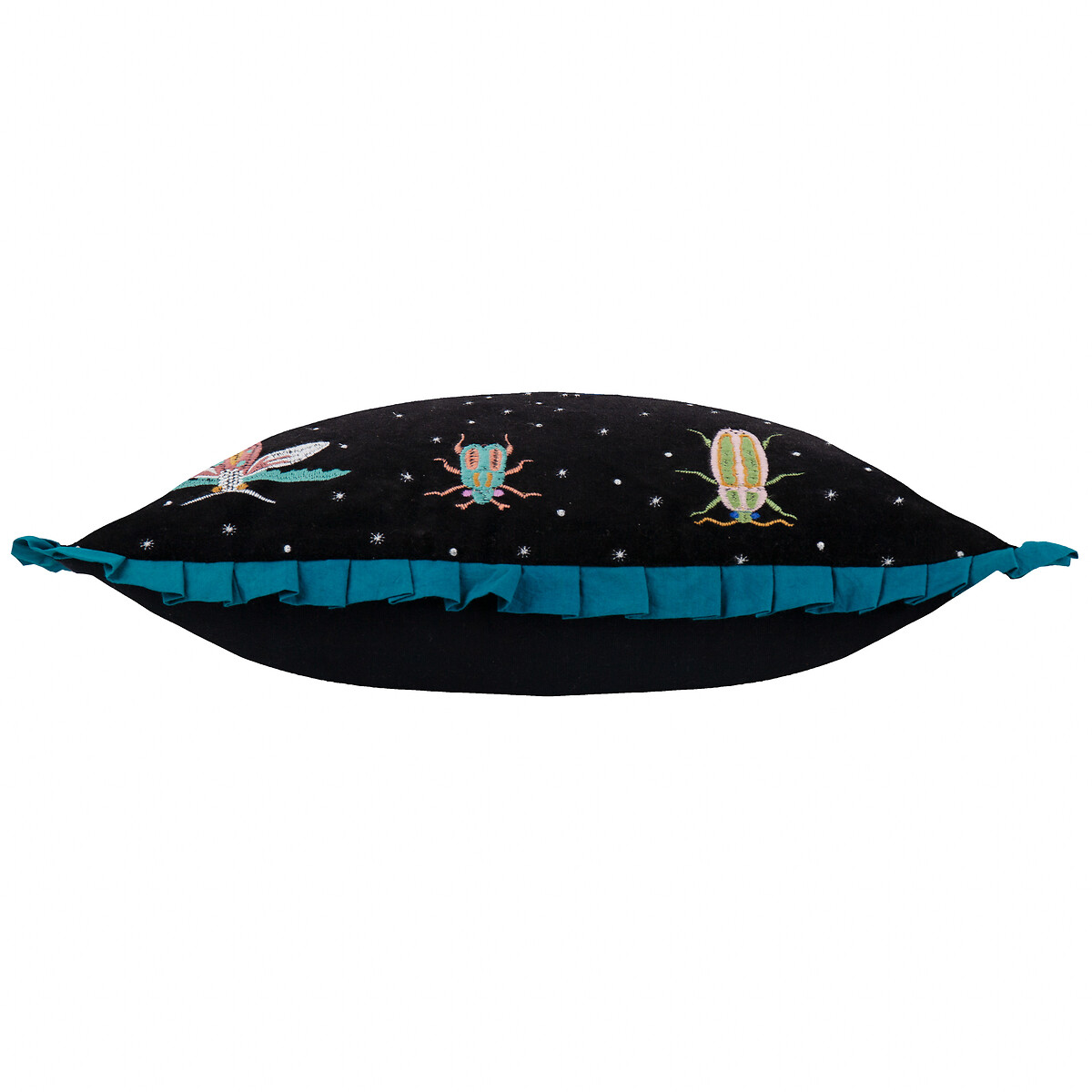 Darklings Beetle Filled Cushion 50x50cm teal, WYLDER NATURE