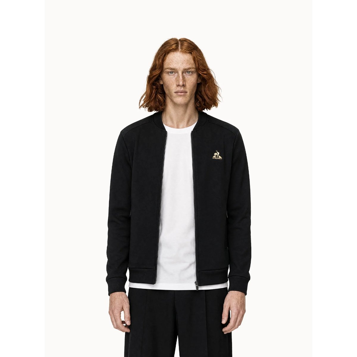 Sweat zippé Coq d'Or noir, LE COQ SPORTIF