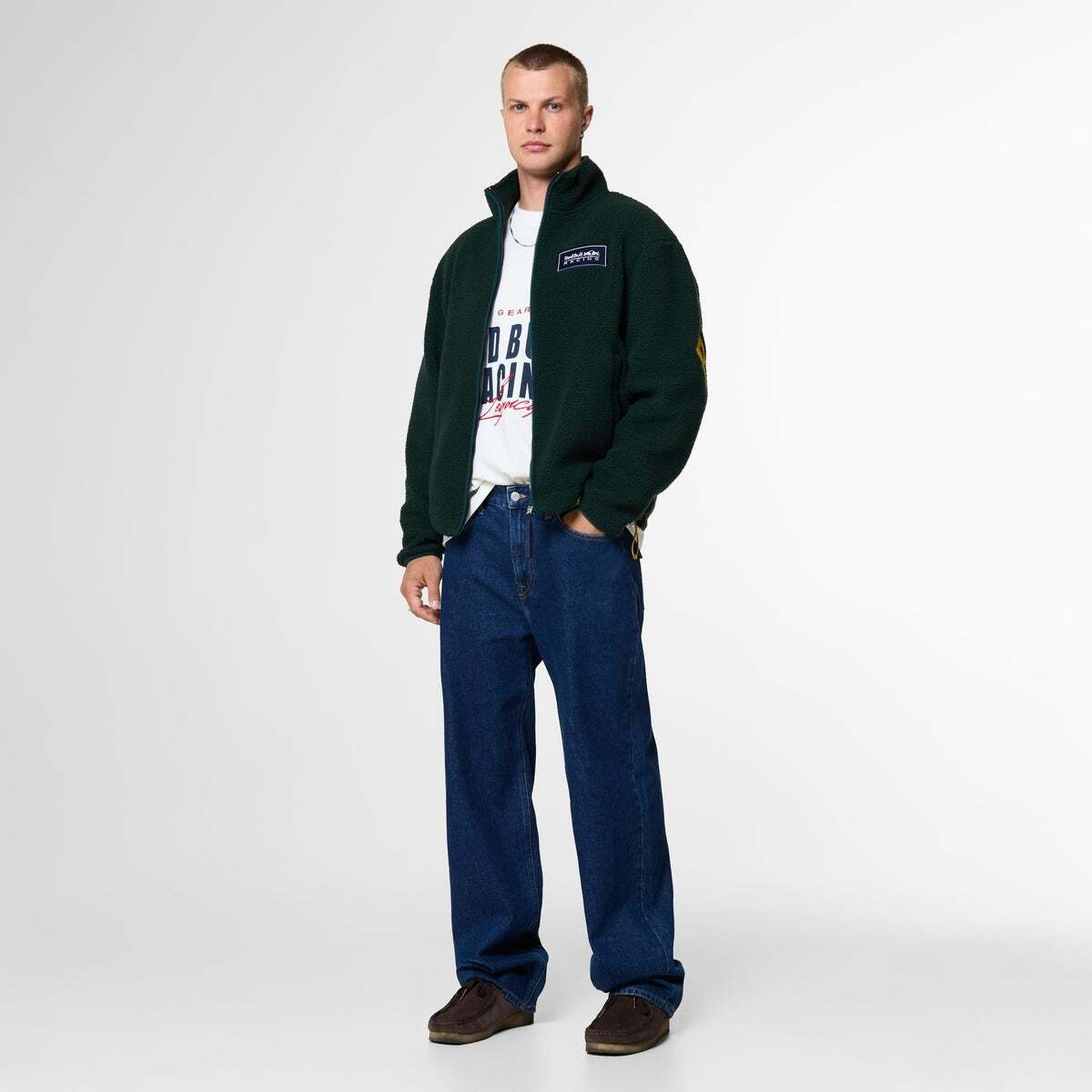 Red Bull Racing Sweat En Molleton À Fermeture Éclair vert foncé, PEPE JEANS