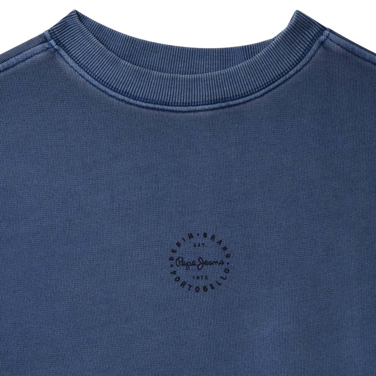 Sweat-Shirt Coupe Décontractée À Col Rond beat blue, PEPE JEANS