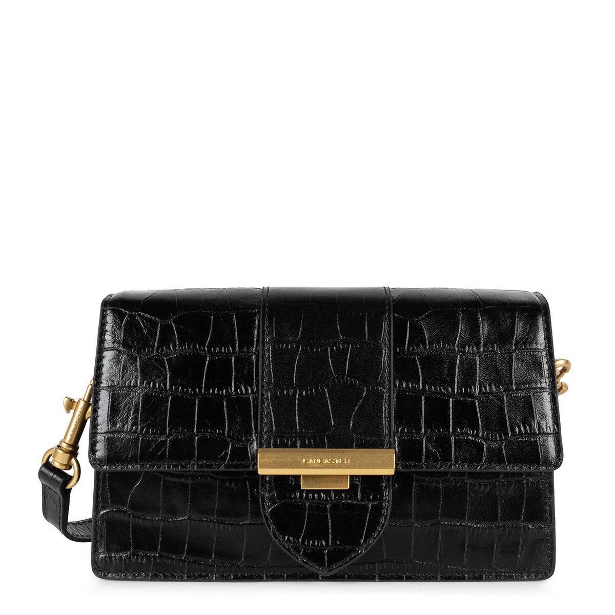 Carteira em pele, EXOTIC ILY preto , LANCASTER