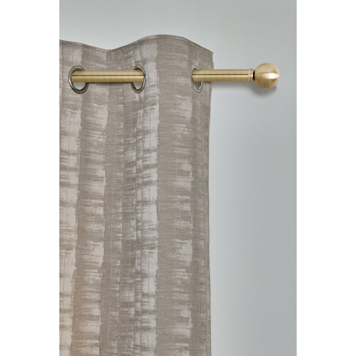 Rideaux doublés à œillets collection luxe mink/naturel, NEXT