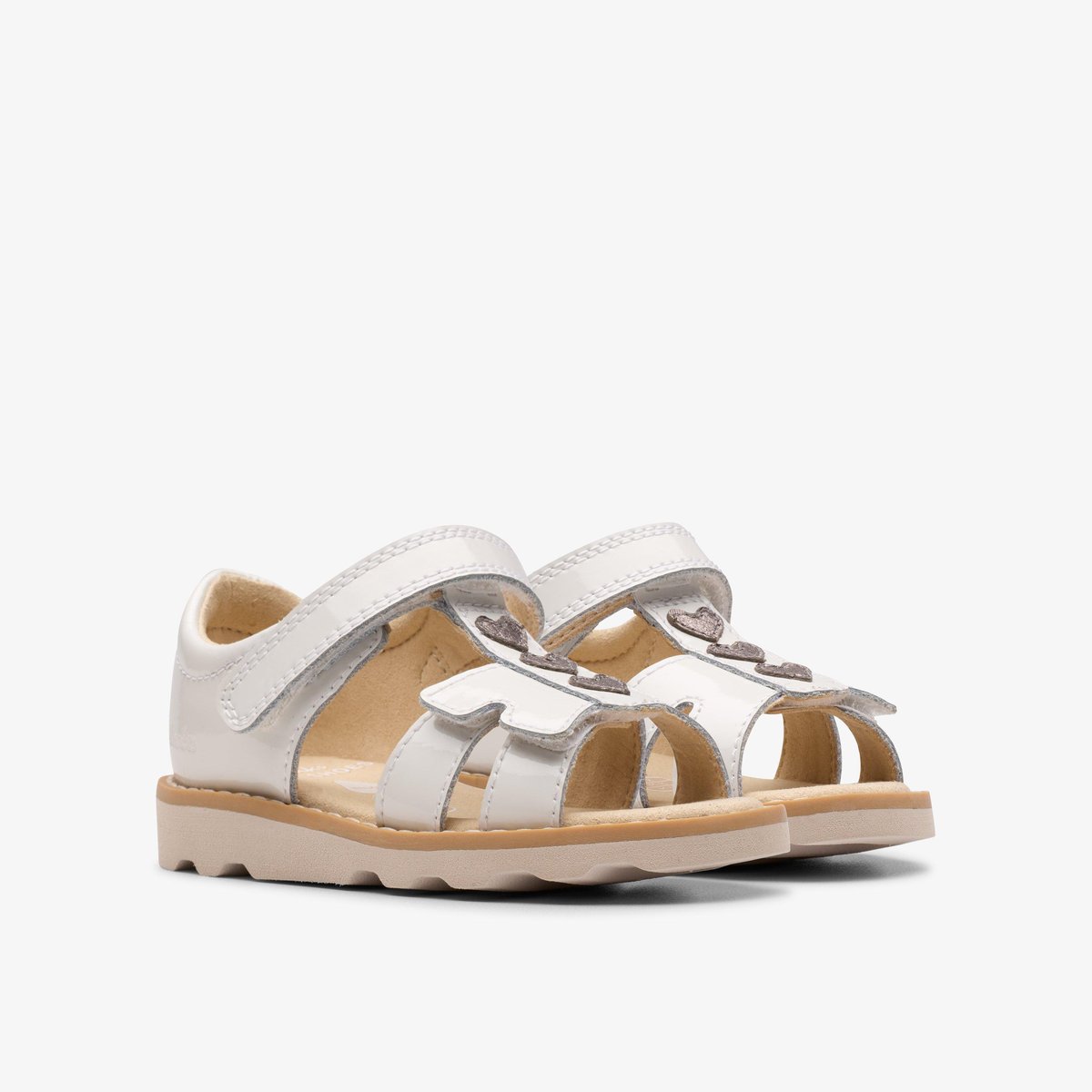 Sandales Brevet CROWN SKIP T blanc, CLARKS