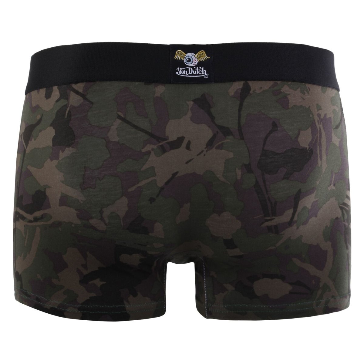 Lot De 4 Boxers Coton bleu foncé/noir/kaki/marron, VON DUTCH