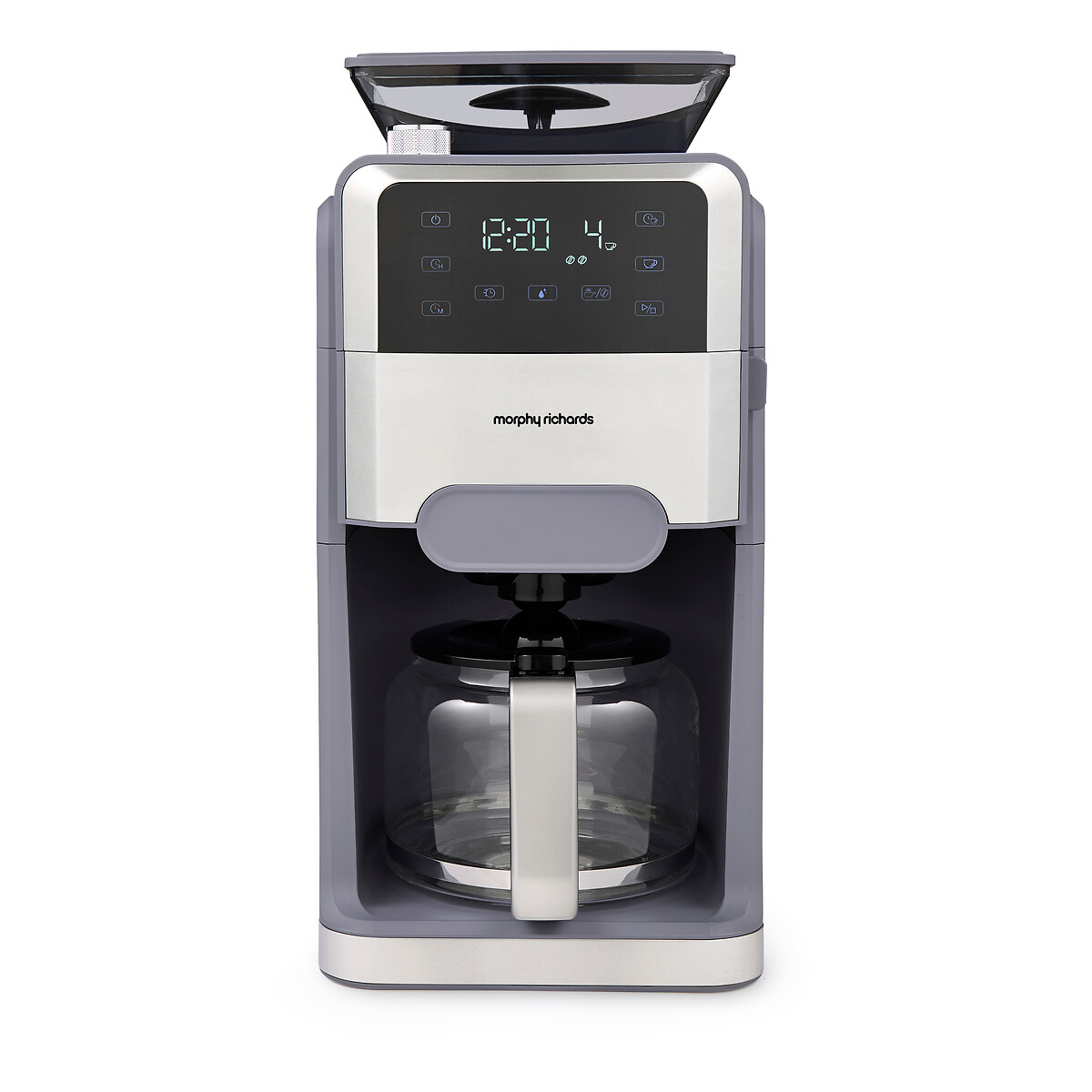Zino Grind & Brew Automatic Filter Coffee Machine raw linen, MORPHY RICHARDS