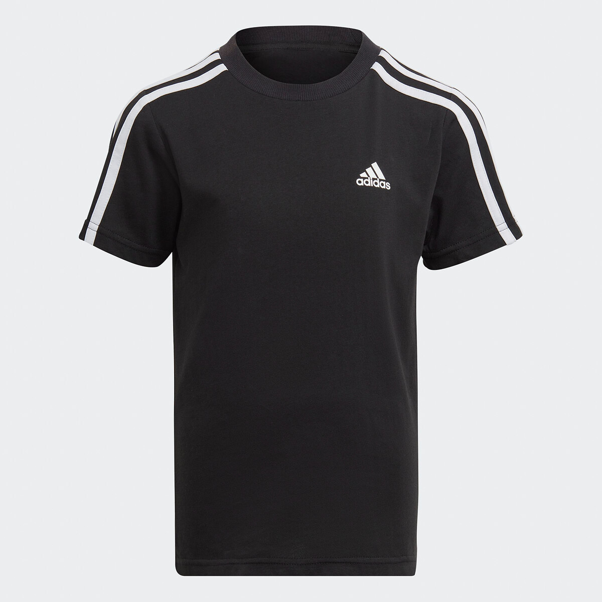 Logo print cotton t shirt with short sleeves black Adidas Sportswear La Redoute