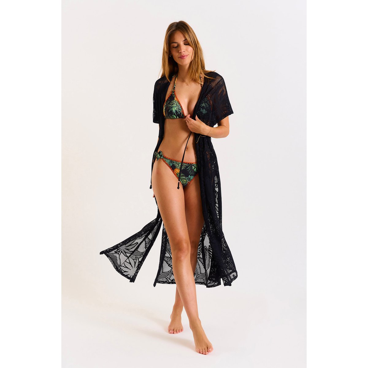 Kimono Elvie - COCOBEACH noir, BANANA MOON
