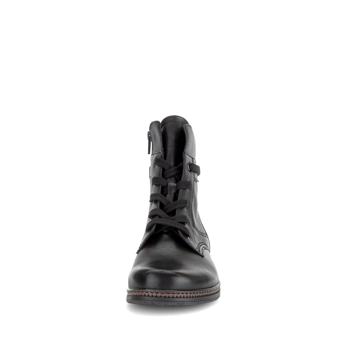 Bottines en cuir lisse à talon décroché noir lisse, GABOR
