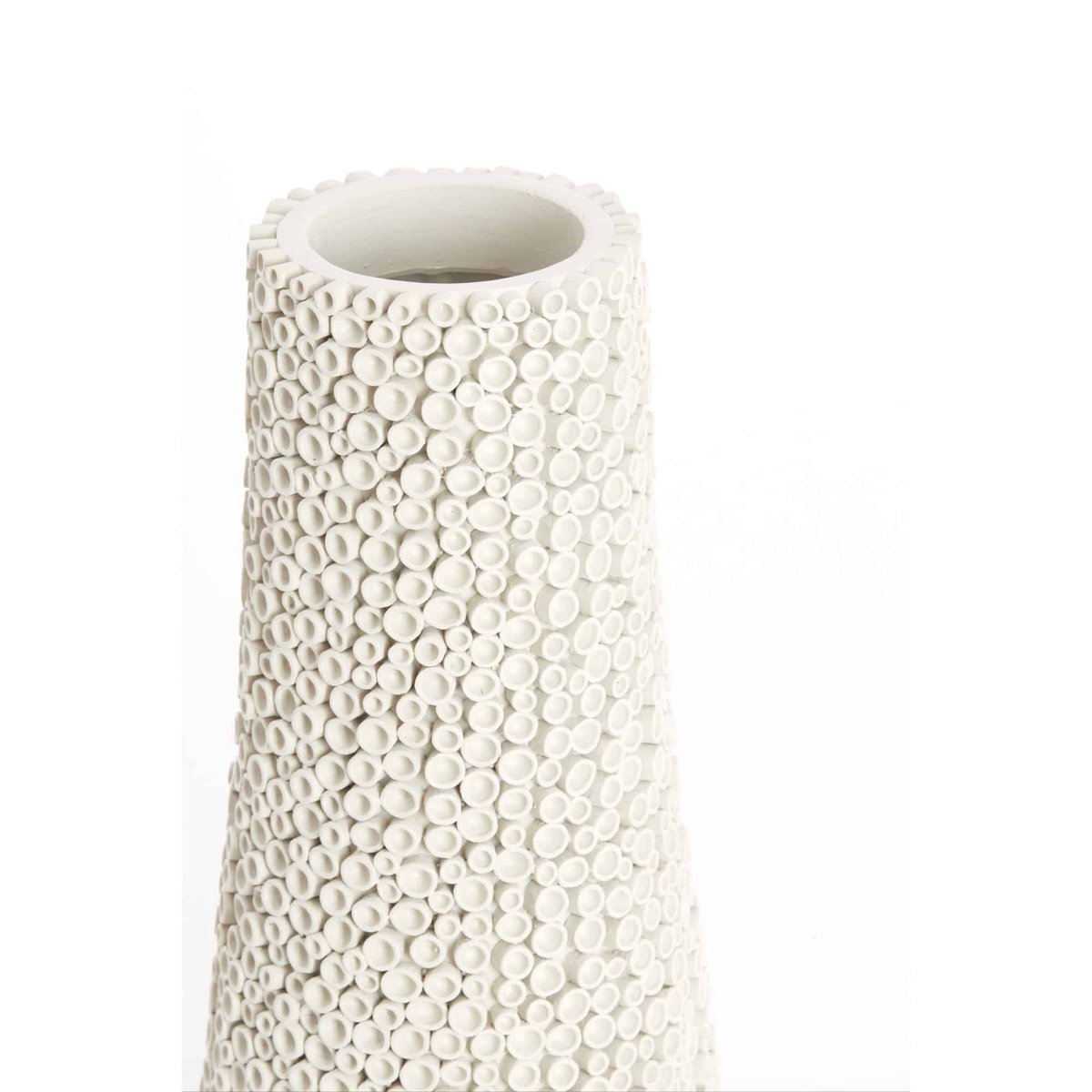 Vase Plastique OLVERA blanc, LIGHT & LIVING 