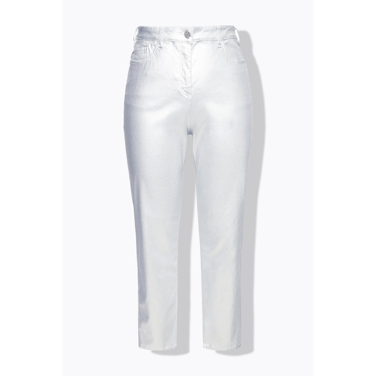 Jean Mom avec ceinture confort argent, ULLA POPKEN