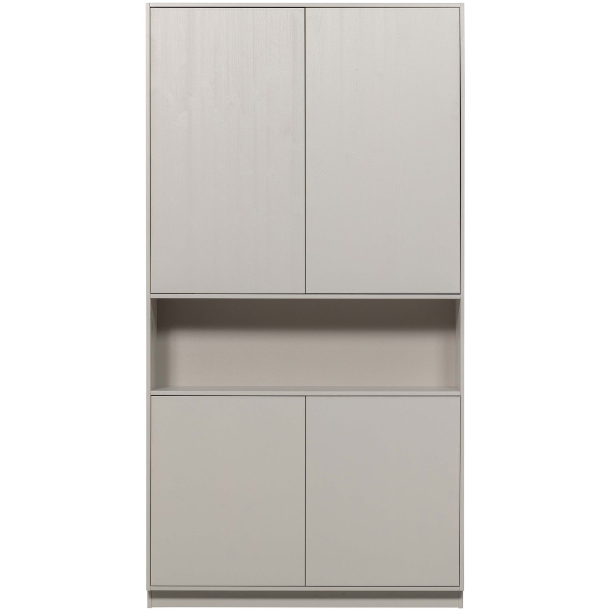 Armoire de rangement en pin FINCA gris, WOOOD