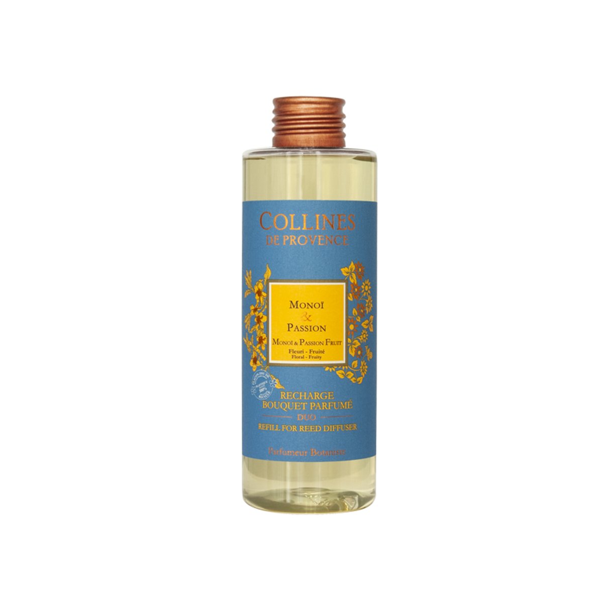 Recharge Diffuseur de parfum Colorée  MONOÏ & PASSION bleu, COLLINES DE PROVENCE