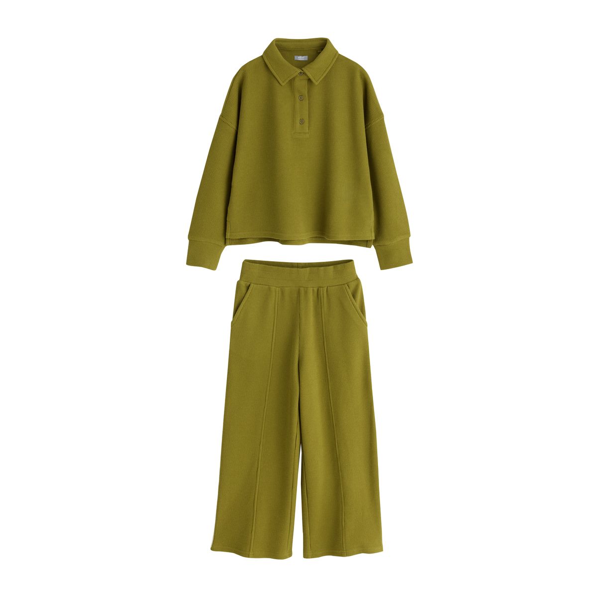 Ensemble large style rugby vert olive, NEXT