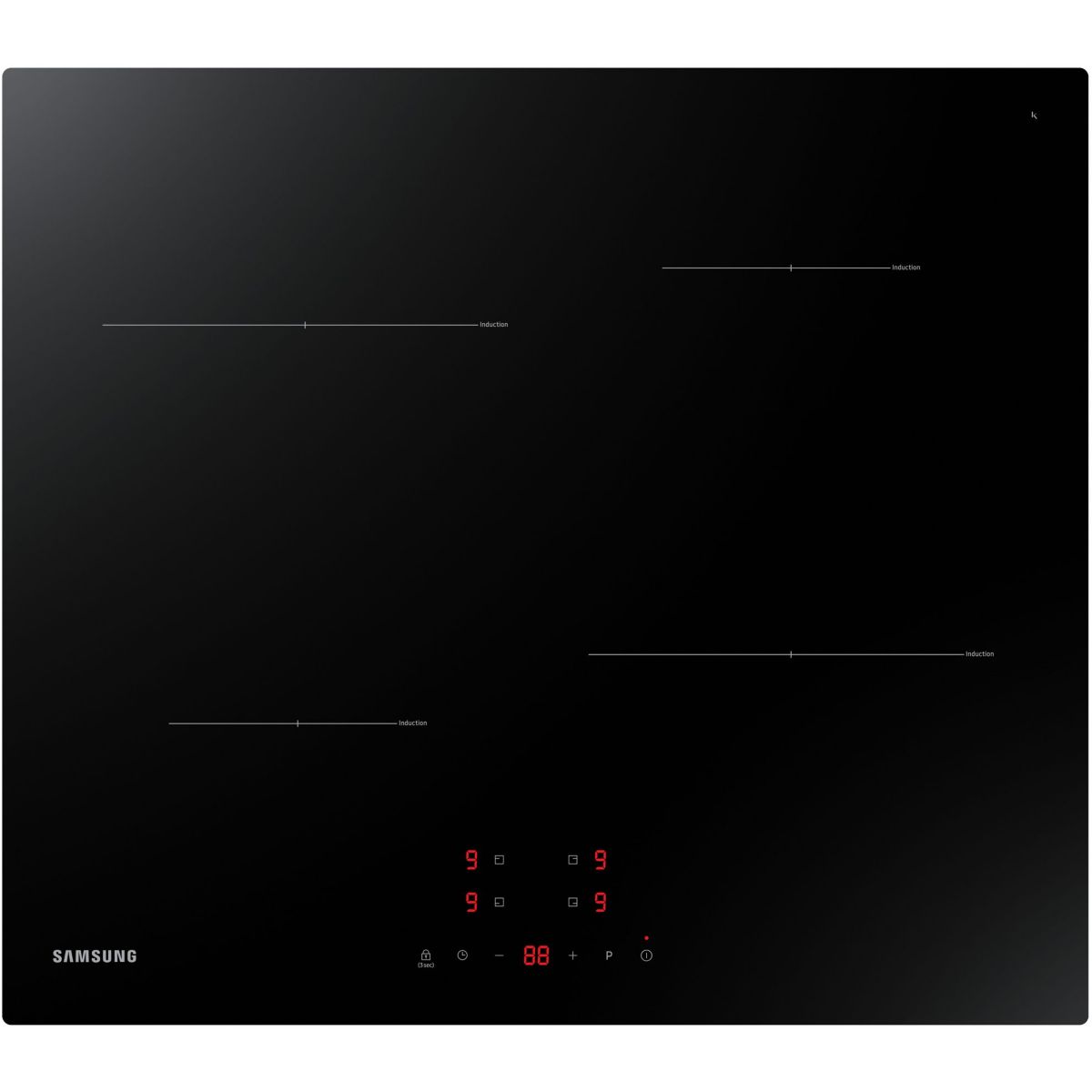 Plaque induction NZ64T3706A1 noir, SAMSUNG