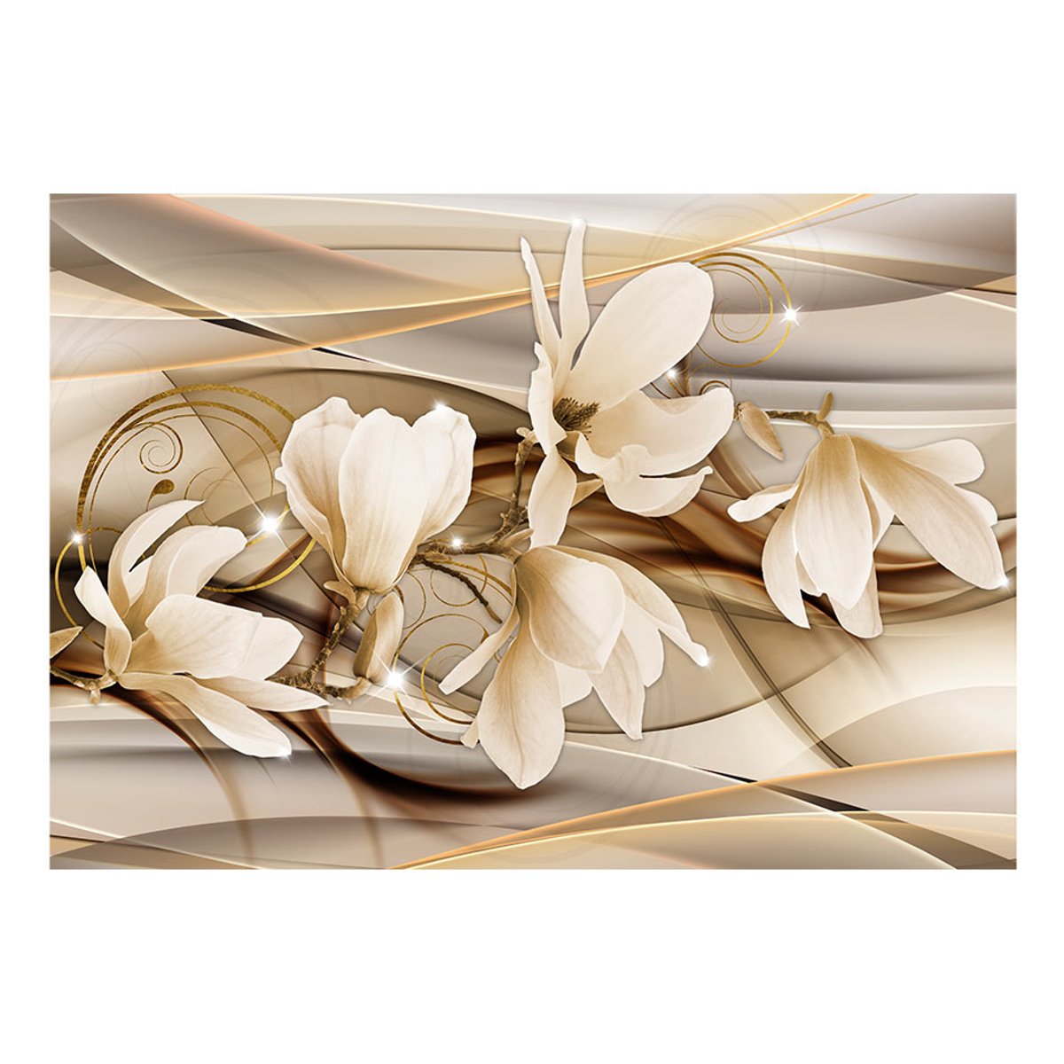 Papier peint intissé panoramique Fleurs Dance of Flowers multicouleur, EDEN