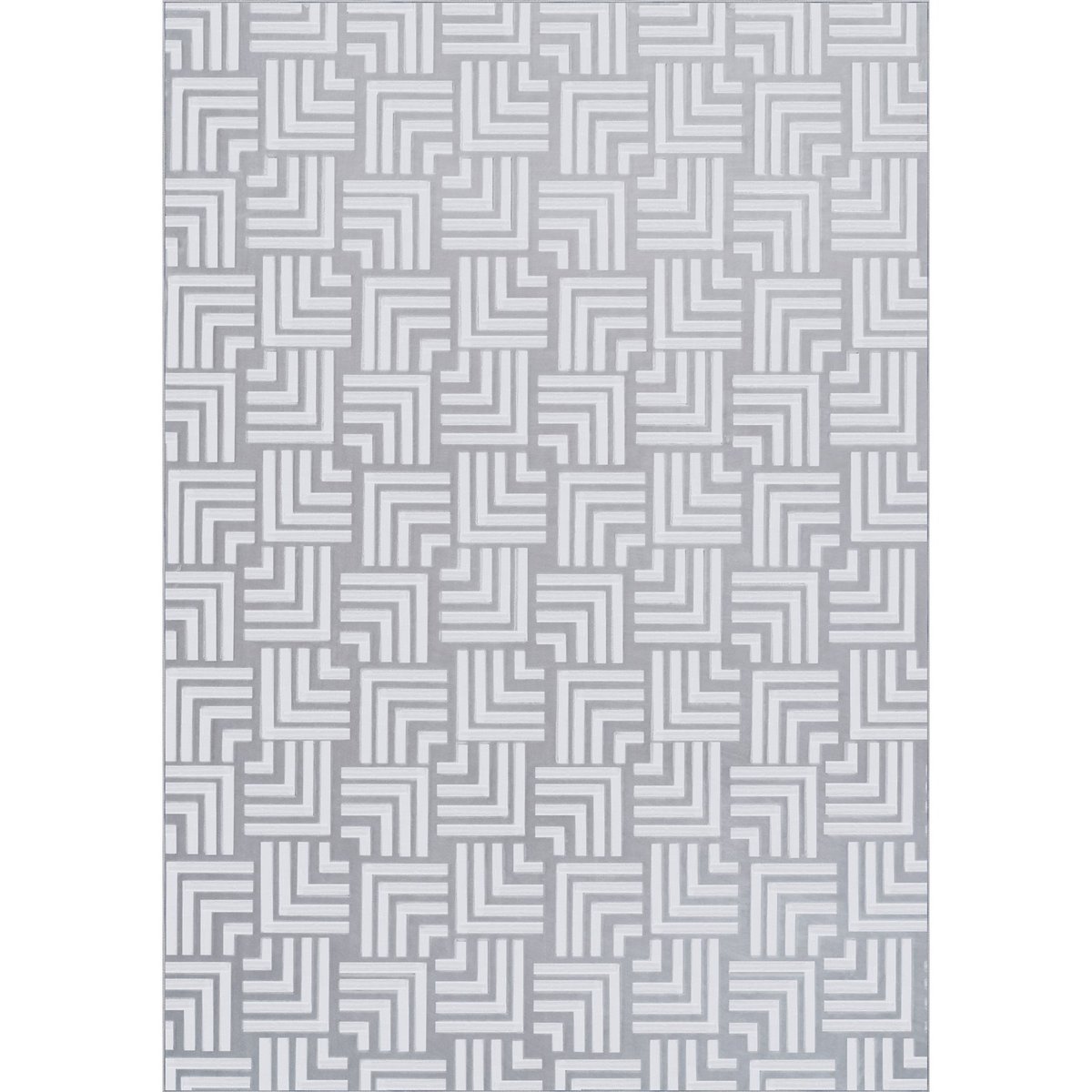 Tapis à relief géométrique argent, ARTE ESPINA