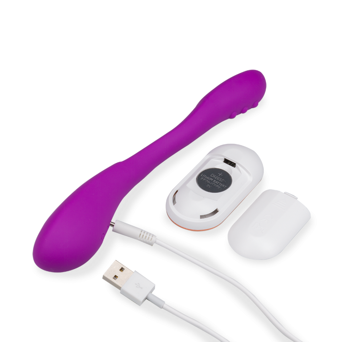 Stimulateur clitoridien et point G articulé télécommandé Cheer violet, LOVE AND VIBES
