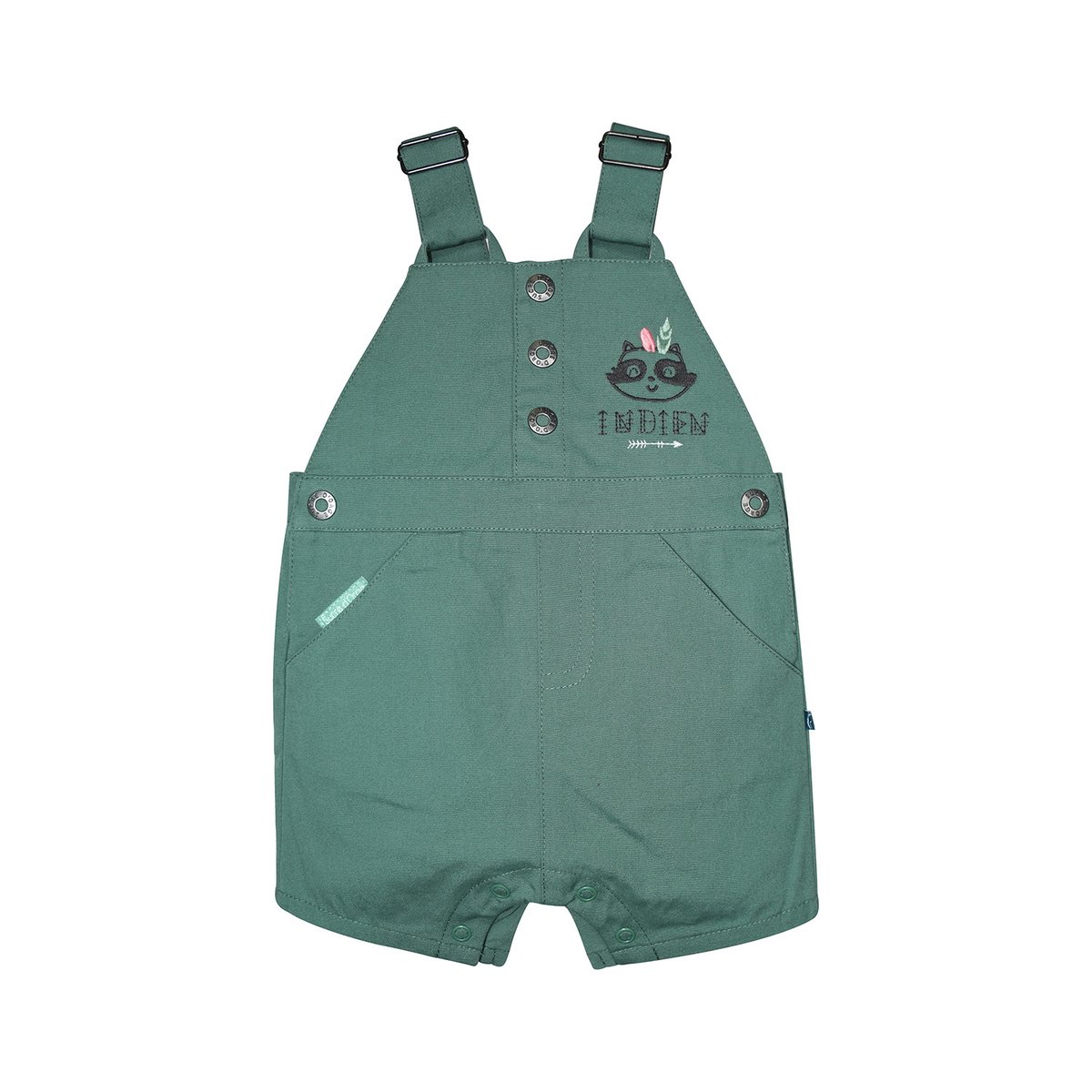 Ensemble t-shirt salopette courte rené bleu, SUCRE D'ORGE