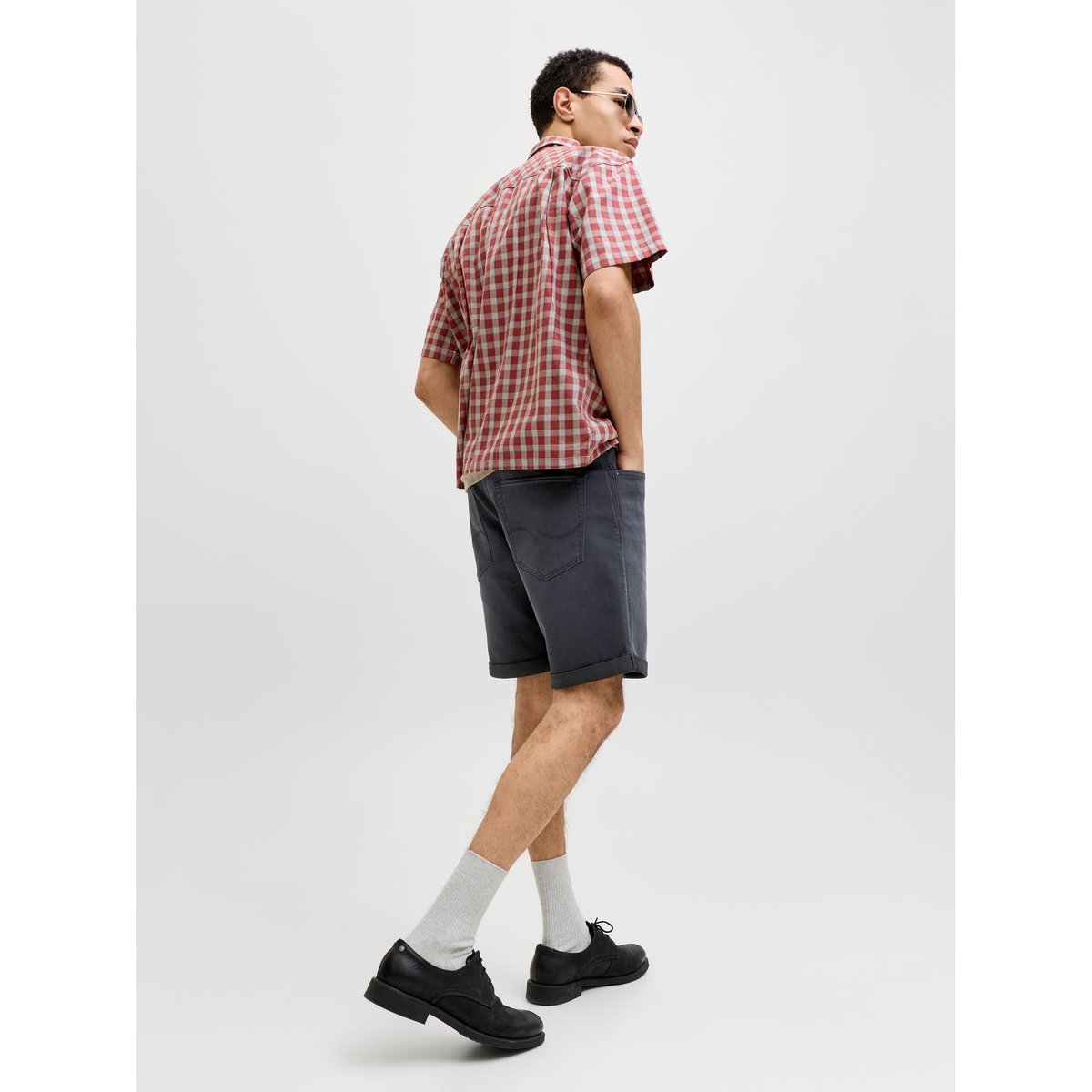 Short En Denim black denim 1, JACK & JONES
