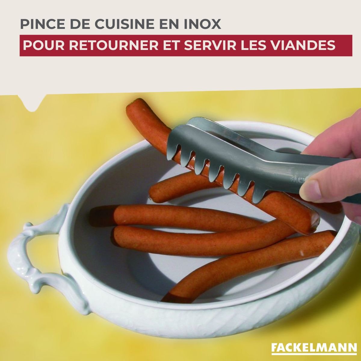 Pince à spaghettis, de cuisine gris, FACKELMANN