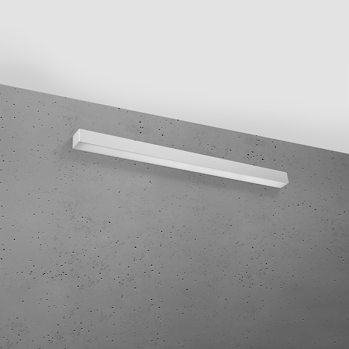 Applique murale Aluminium Gris LED 1 Pinne gris, EDEN