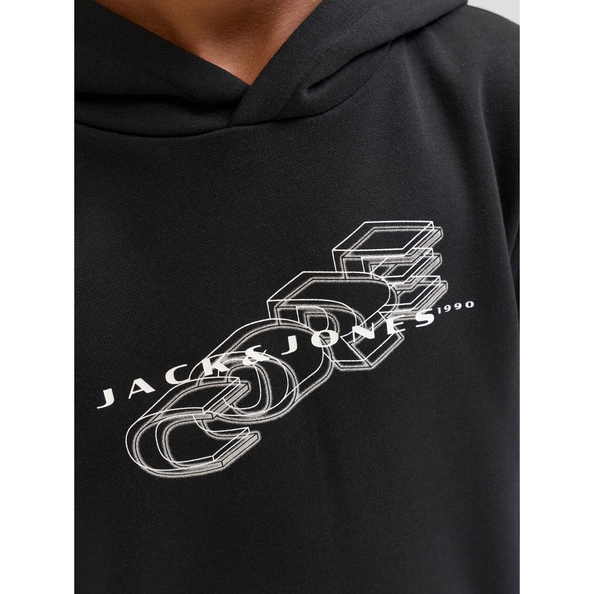 Sweat À Capuche noire - black, JACK & JONES JUNIOR