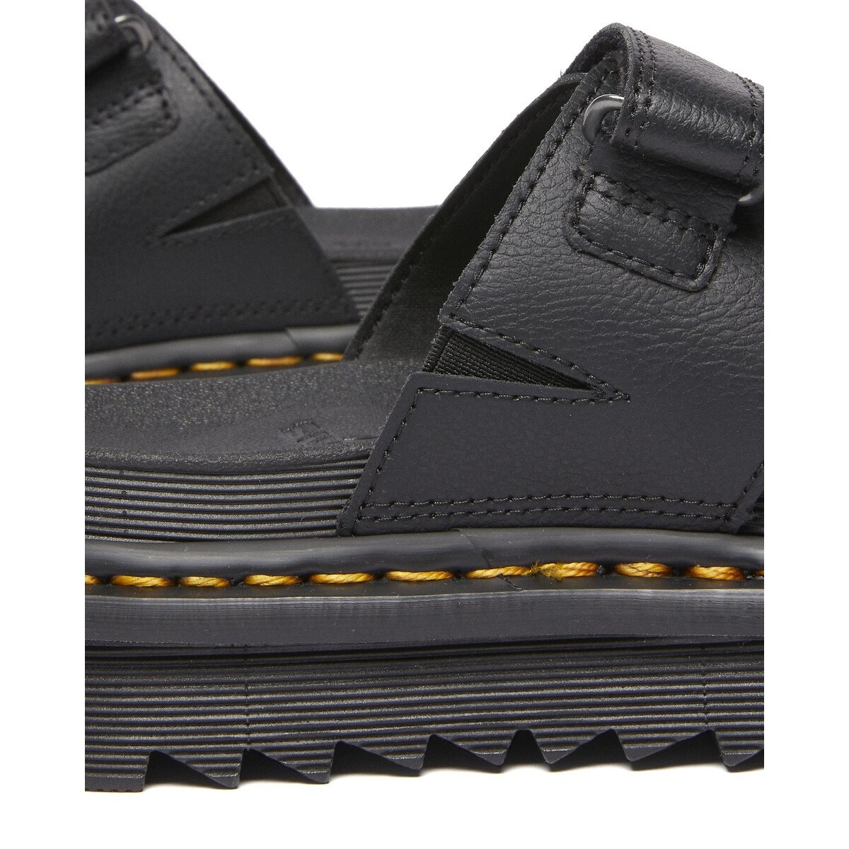 Mules Rain Slide in pelle Athena nero , DR. MARTENS