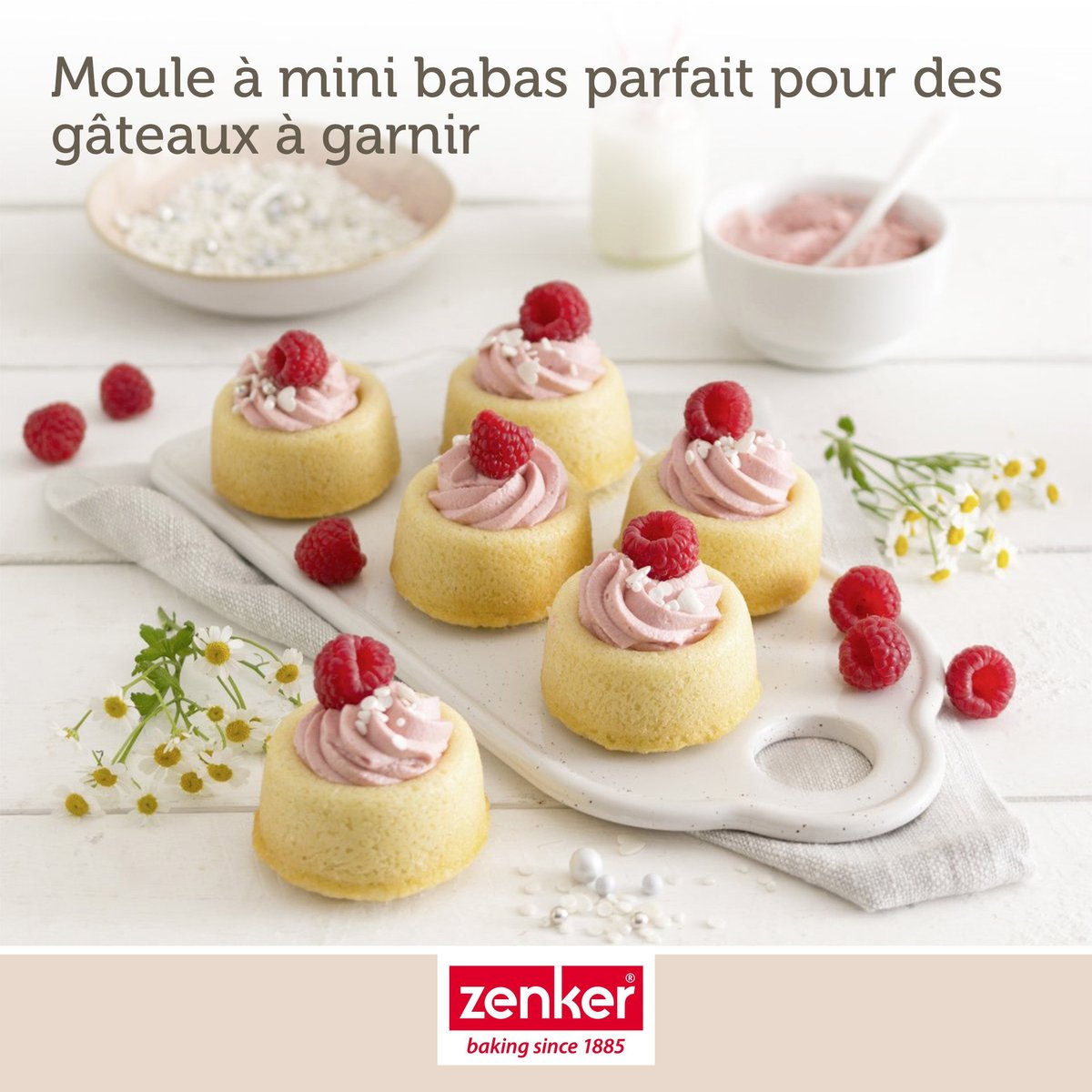 Ensemble de 2 Moules pour 24 babas au rhum SPÉCIAL CRÉATIVE noir, ZENKER