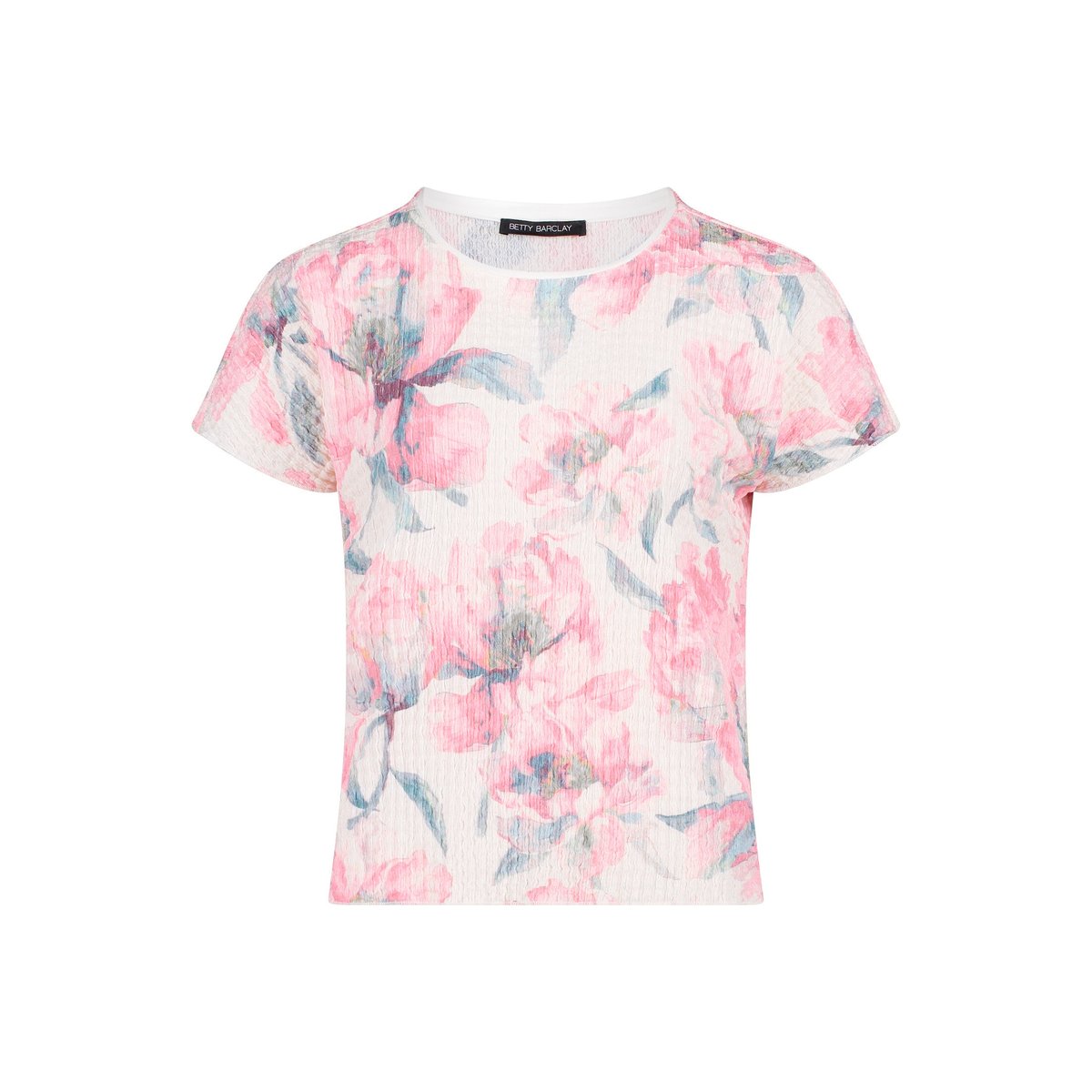 T-Shirt avec structure à encolure bateau rosé/cream, BETTY BARCLAY