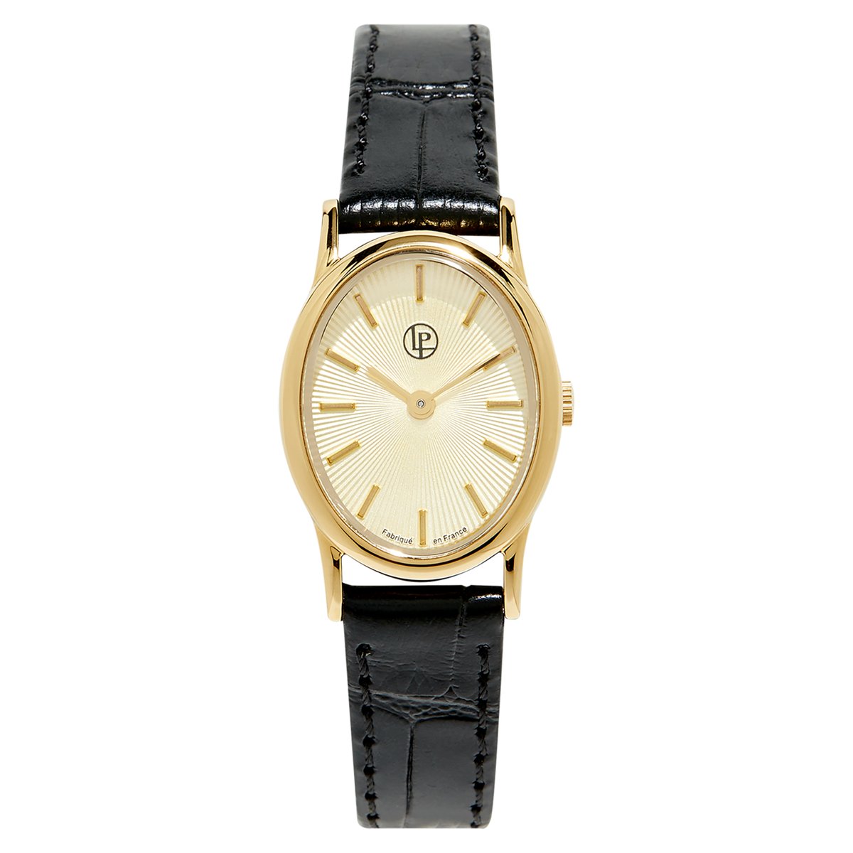 Montre Analogique CAREY doré champagne noir, LOUIS PION