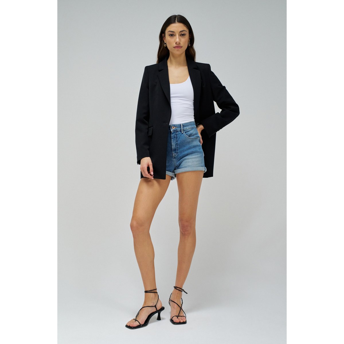 SHORT FAITH PUSH IN bleu denim, SALSA JEANS
