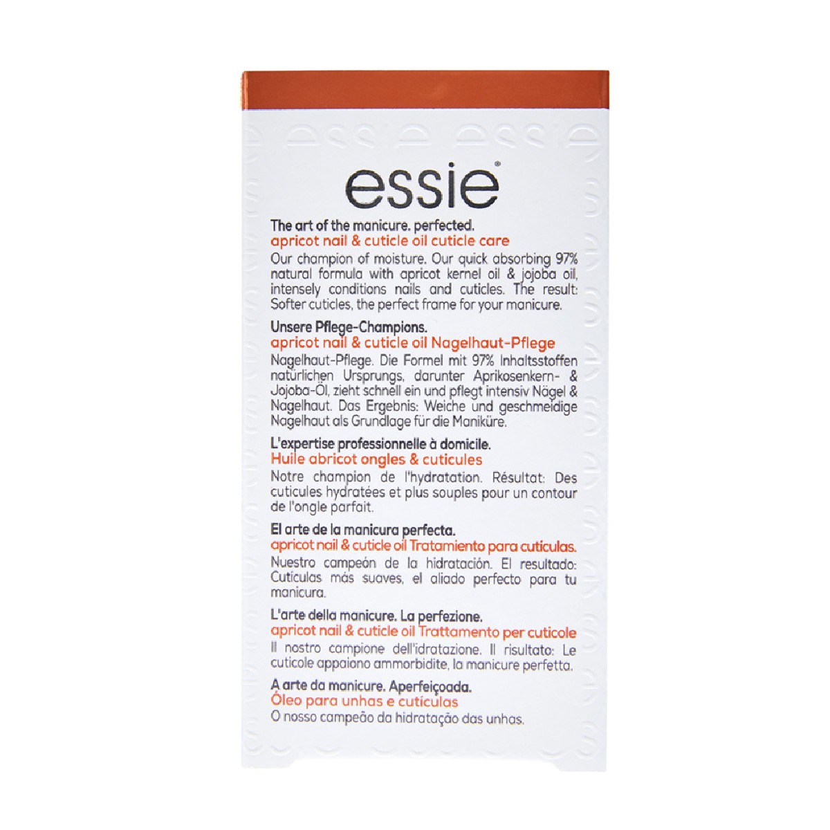 Huile abricot ongles & cuticules 13,5ml transparent, ESSIE