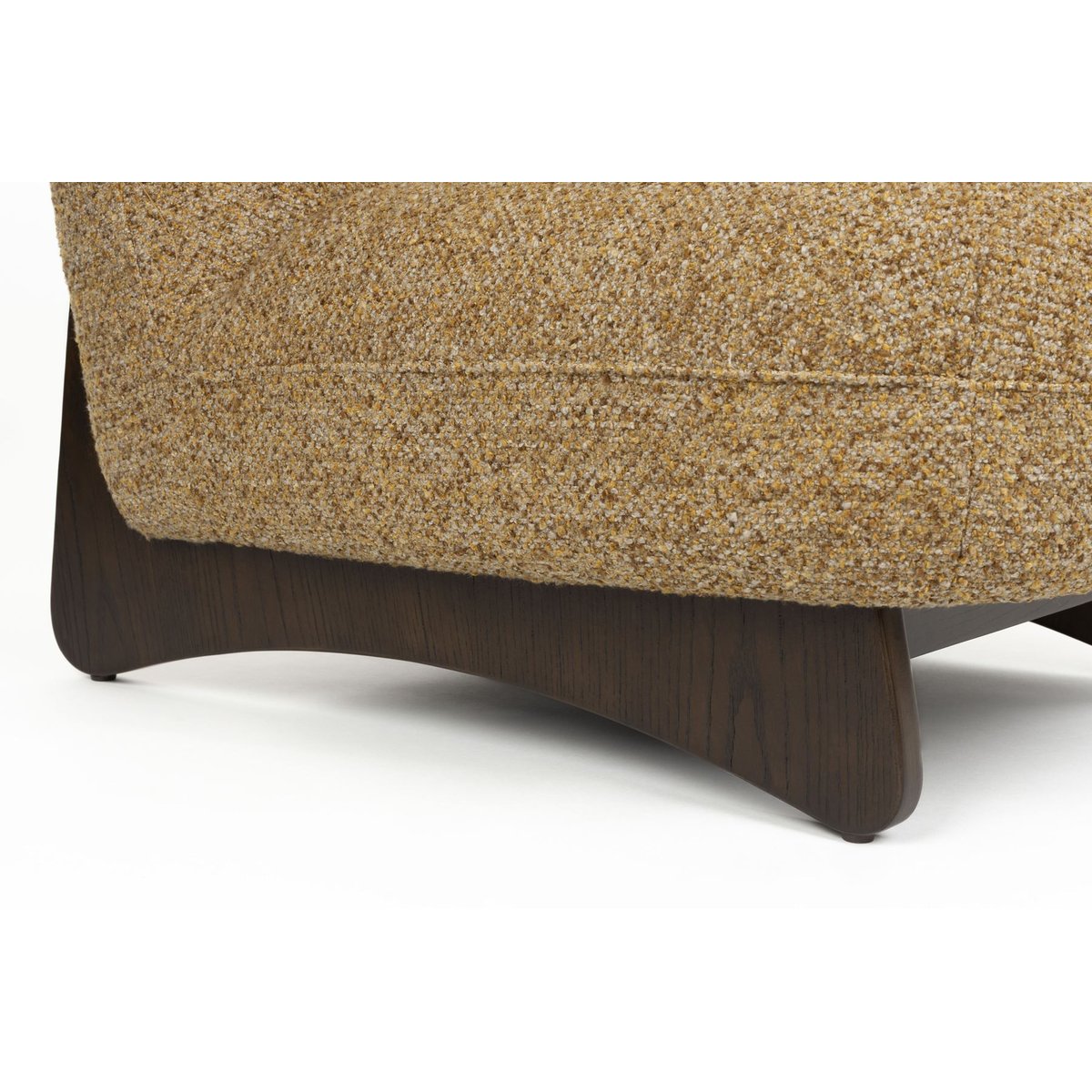 Fauteuil design en tissu, bohème, LOOM marron, DUTCHBONE