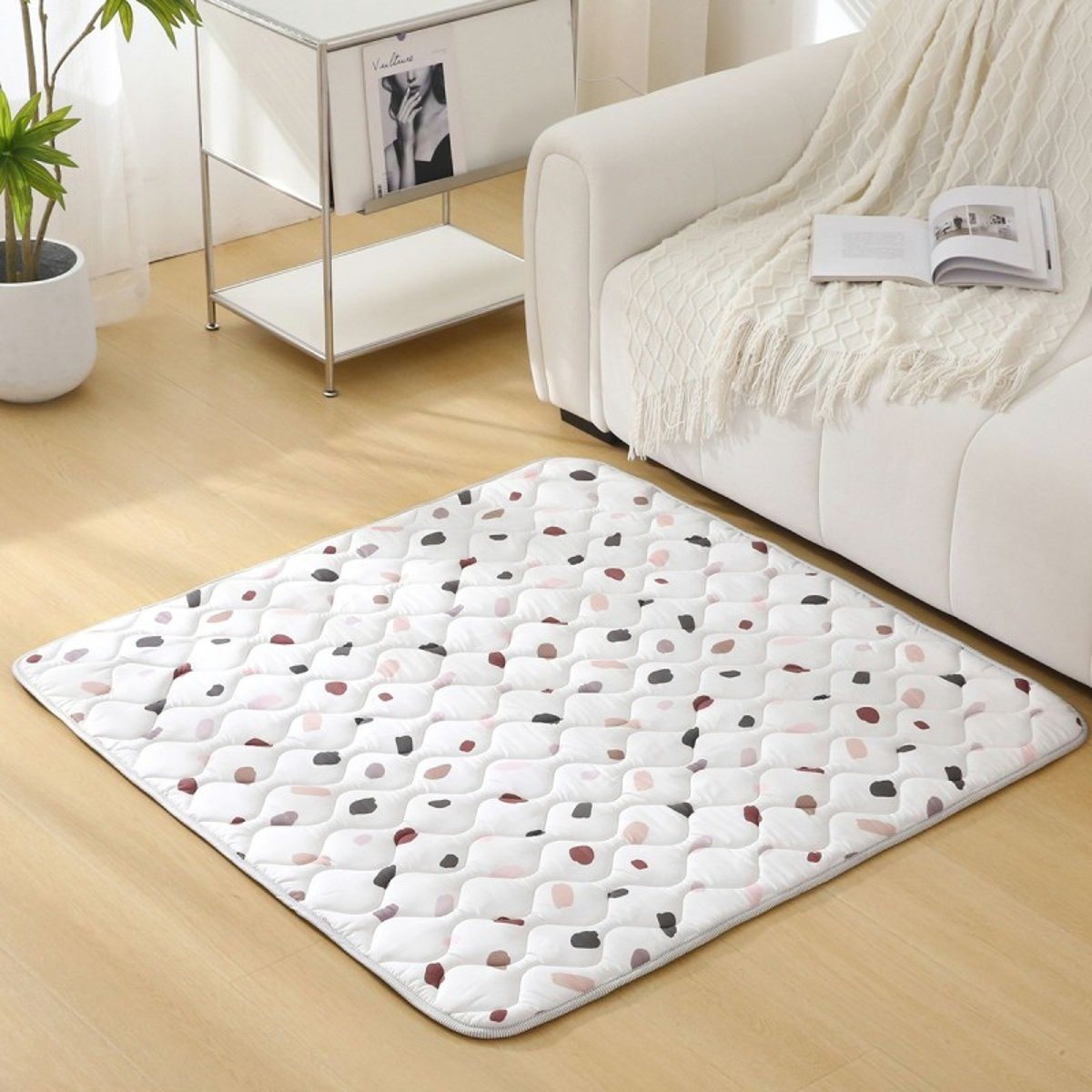 Tapis bebe carré matelassé CONFETTI multicolore, HAKUNA MATTE