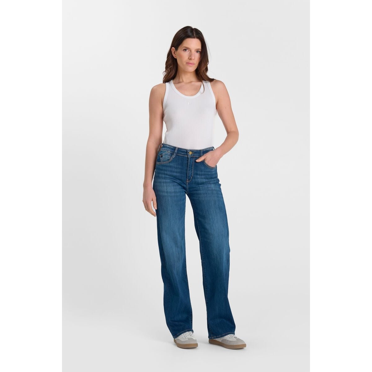 Jeans loose, large pulp wide leg , longueur 34 blue, LE TEMPS DES CERISES