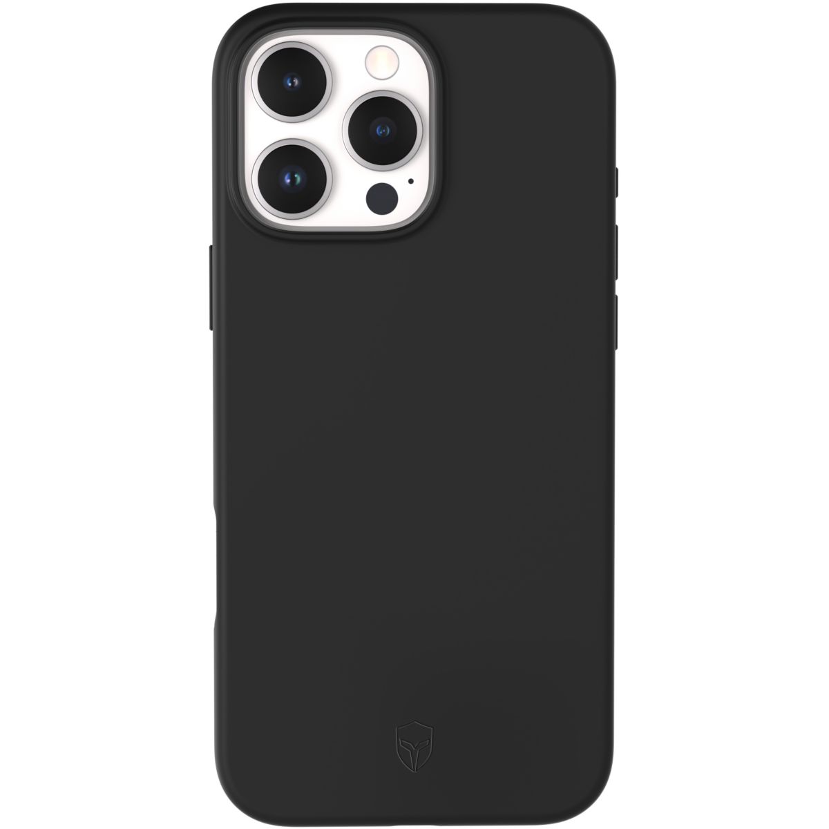 Coque iPhone 16 Pro MagSafe silicone Noir couleur unique, FORCE CASE