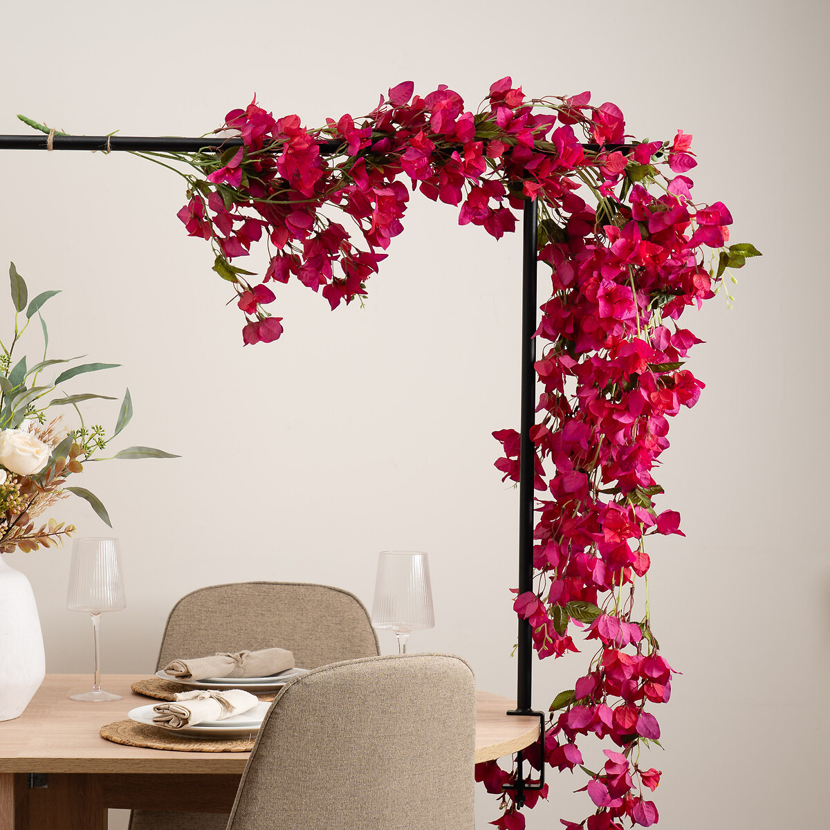 115cm Bougainvillea Waterfall Garland pink, SO'HOME