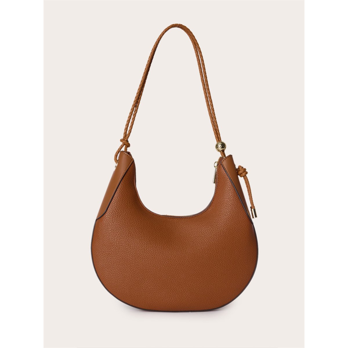 Sac bandoulière croissant marron, MOTIVI