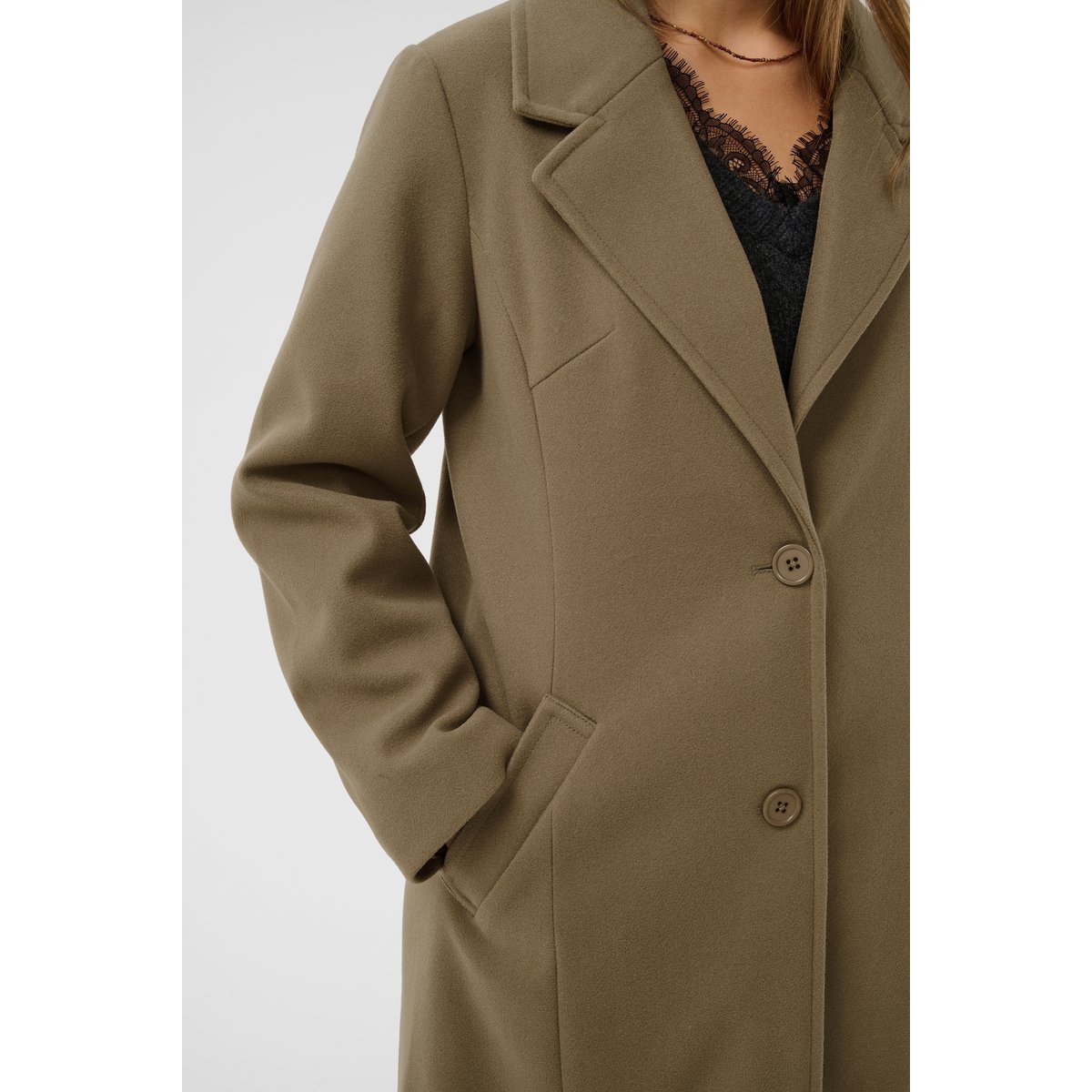 Manteau gris sepia tint, CREAM