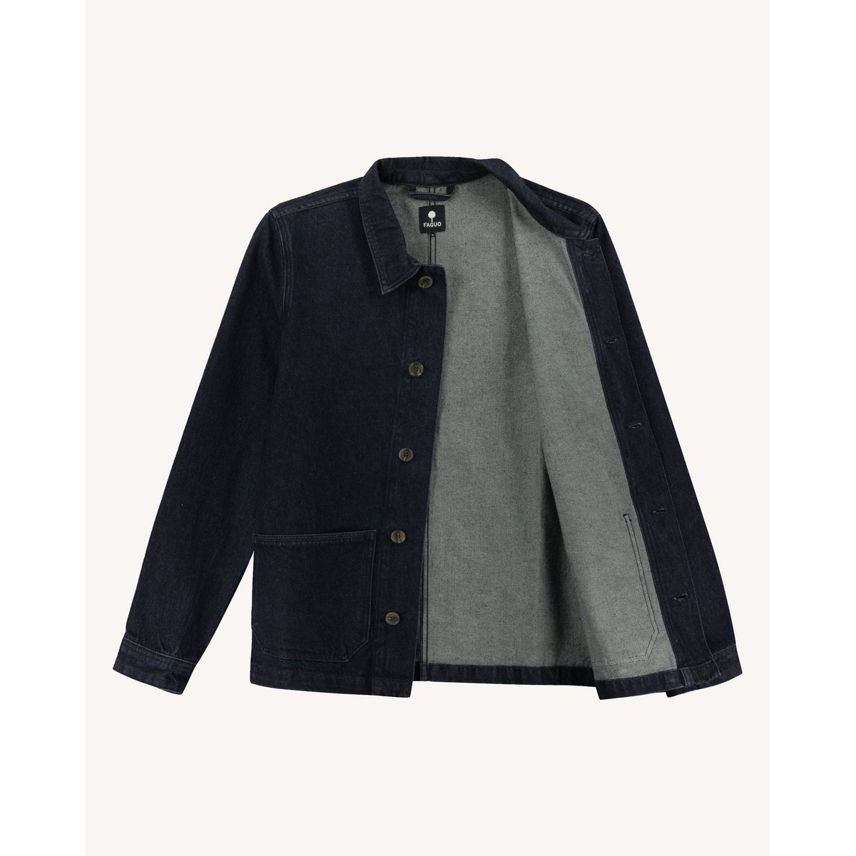 Veste coton LIFFRE bleu foncé, FAGUO