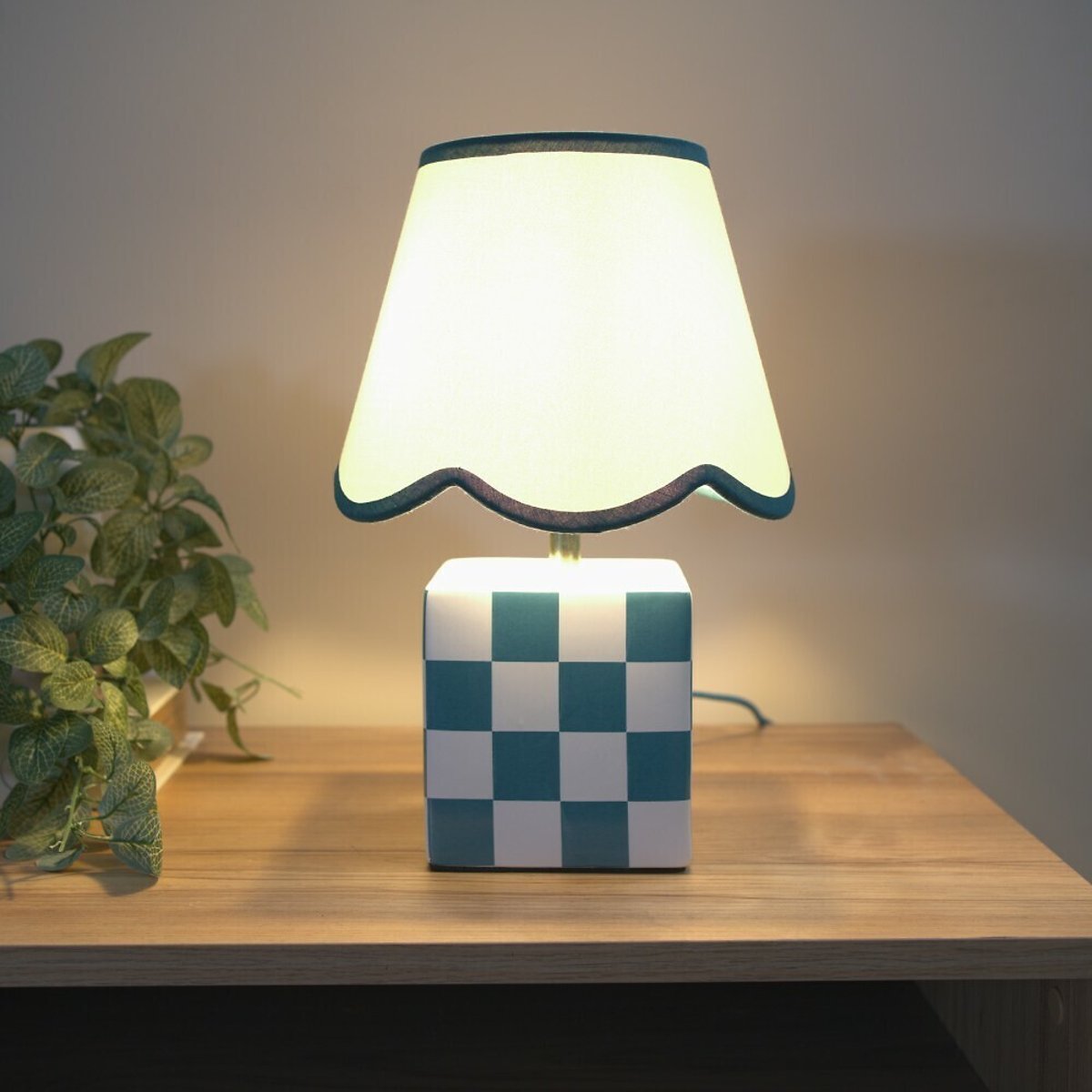 Evelynne Ceramic Table Lamp in Sage Green green, SO'HOME
