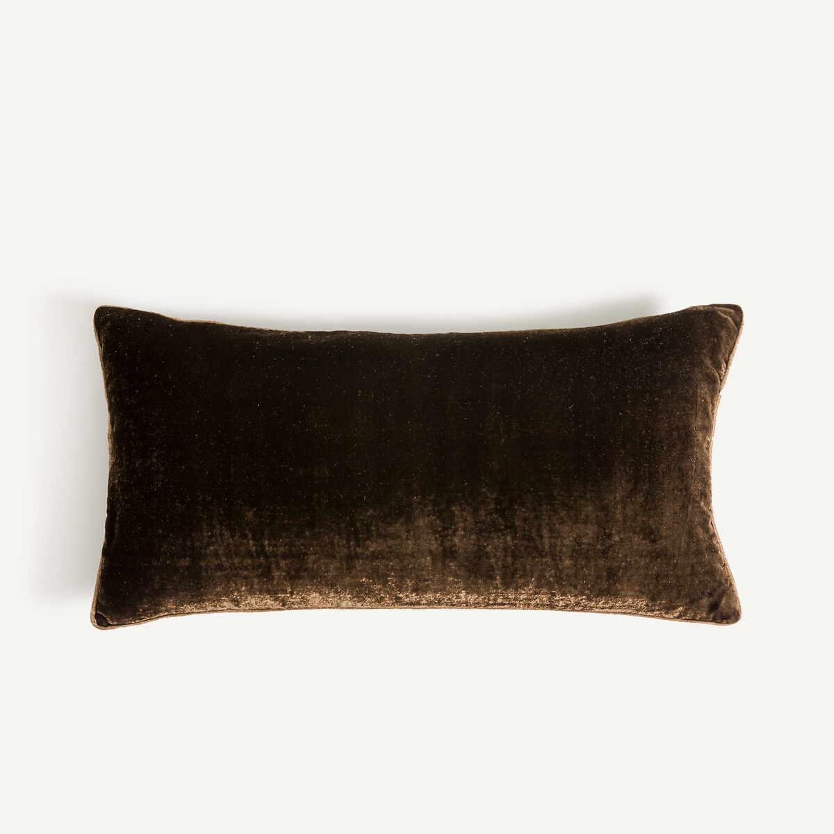 Coussin en panne de velours, Vezina brun, AM.PM