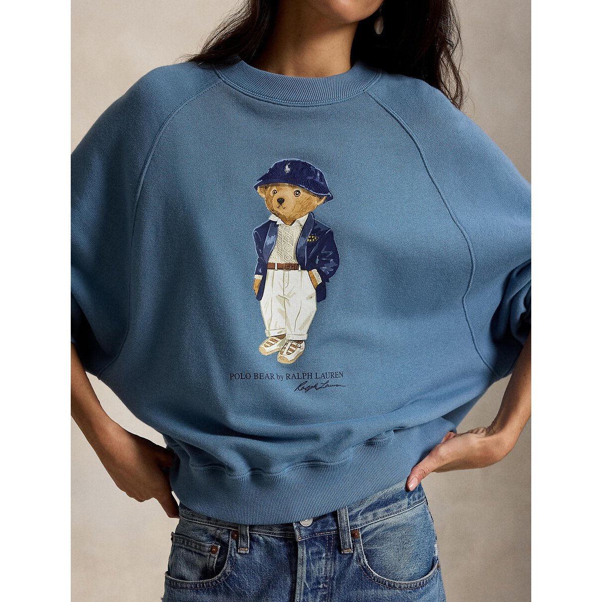 Sweat col rond, POLO BEAR bleu, POLO RALPH LAUREN