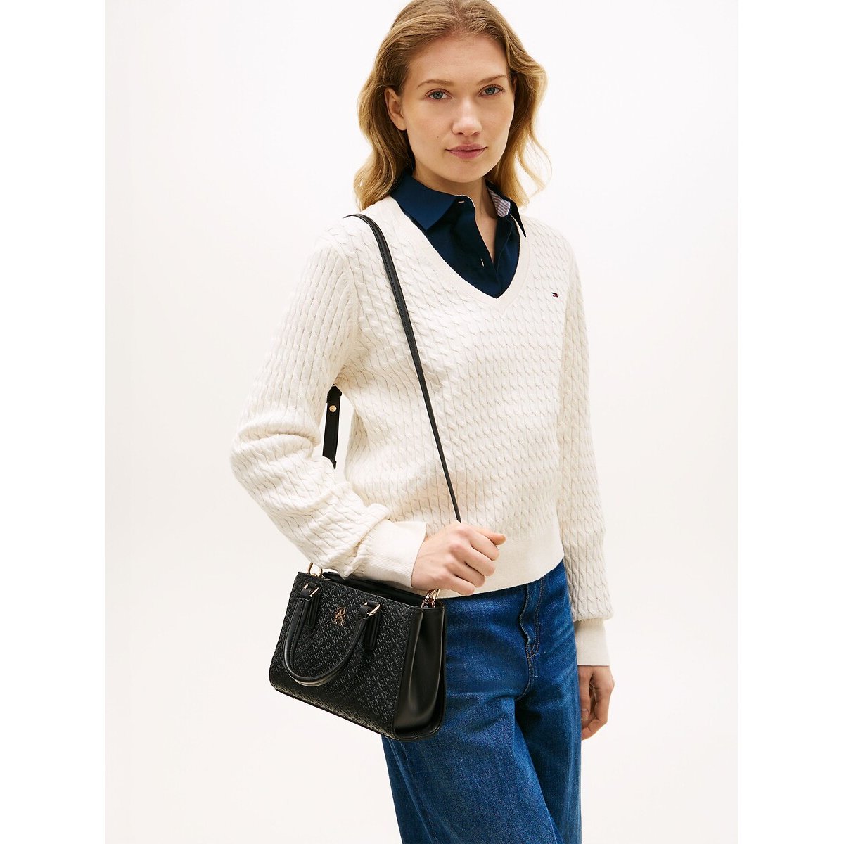 Sac tote bag mini, TH DAILY noir, TOMMY HILFIGER
