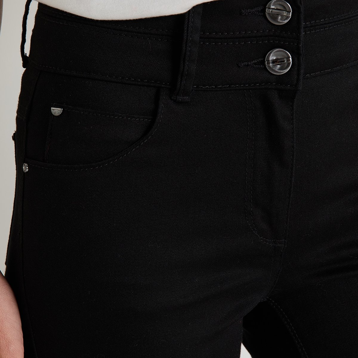 Jean droit ROME D02 noir, GRAIN DE MALICE