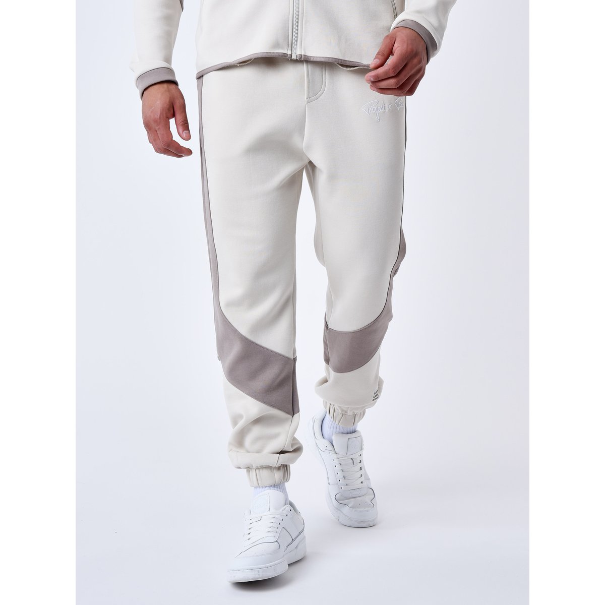 Bas de jogging two tone greige, PROJECT X
