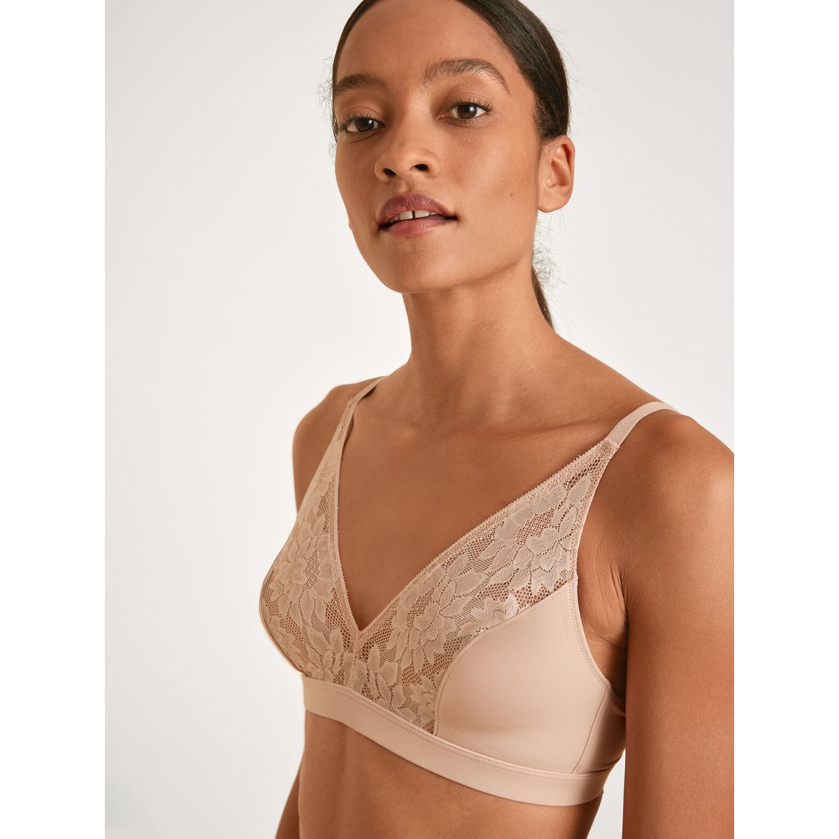 Soutien-gorge soft sans armatures, Cradle to Cradle Certified® Modal NATURAL SKIN LACE rose teint, CALIDA