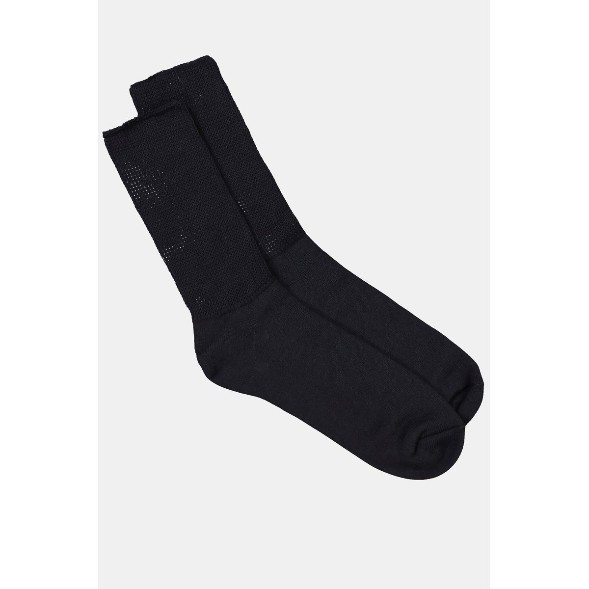 Chaussettes en coton avec renfort au talon classique noir, JP1880