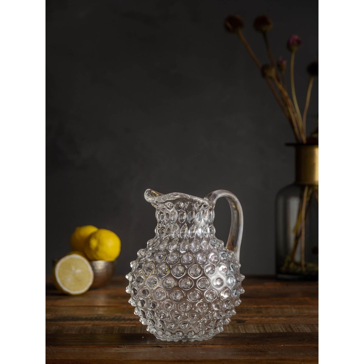 Carafe en verre H18 DIAMANT transparent, CHEHOMA