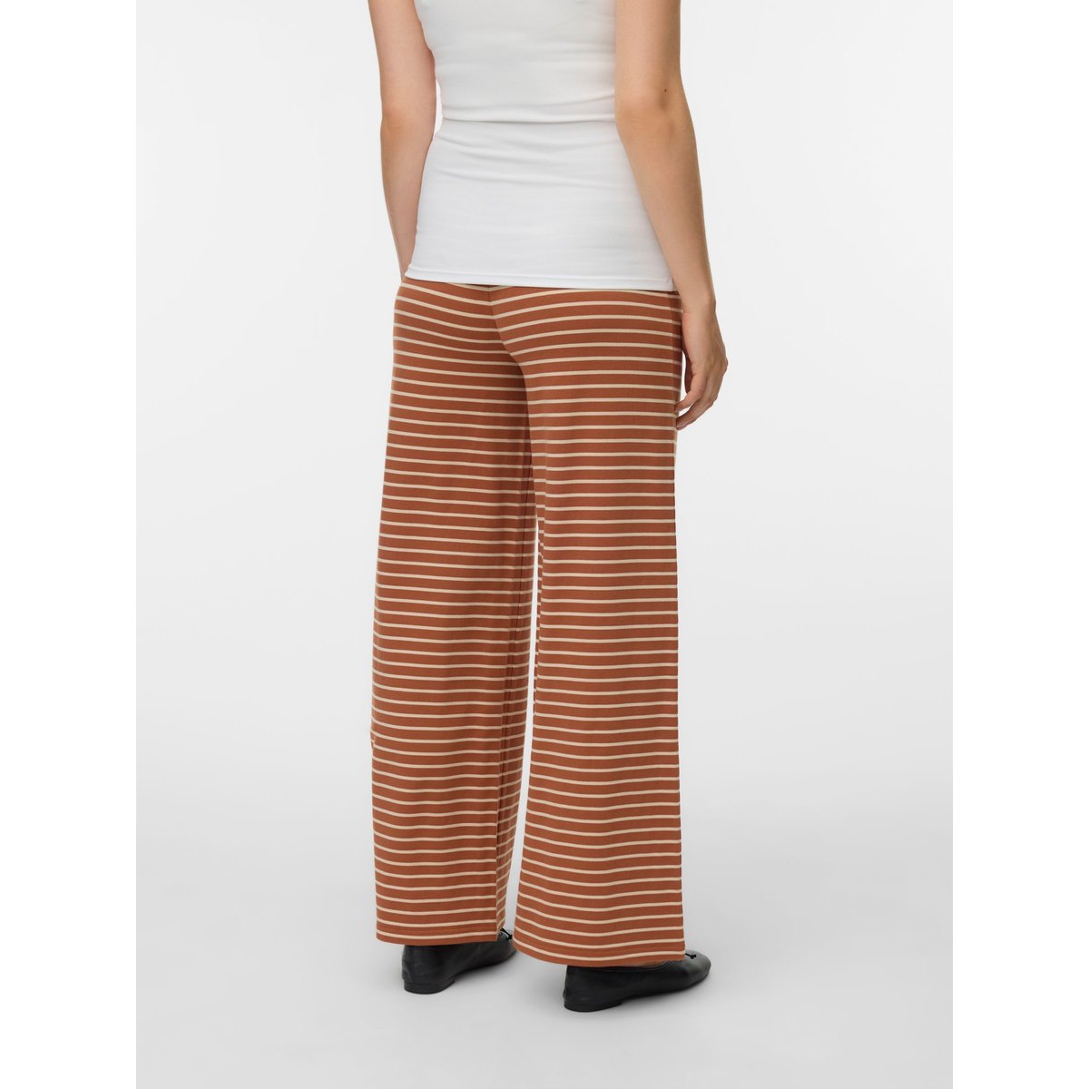 Pantalon À Jambe Large mocha bisque, MAMA LICIOUS